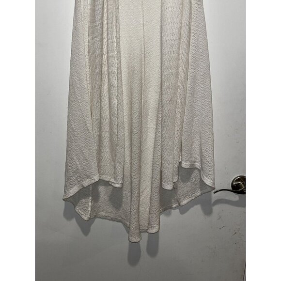 Acemi Anthropologie White Open Front Knit Sleeveless Cardigan Women's Size M - Picture 3 of 9